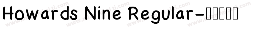Howards Nine Regular字体转换